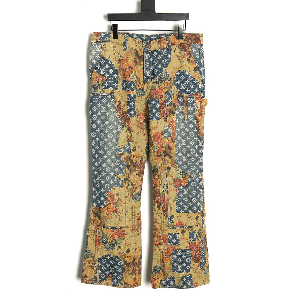 Louis Vuitton vintage rose denim trousers