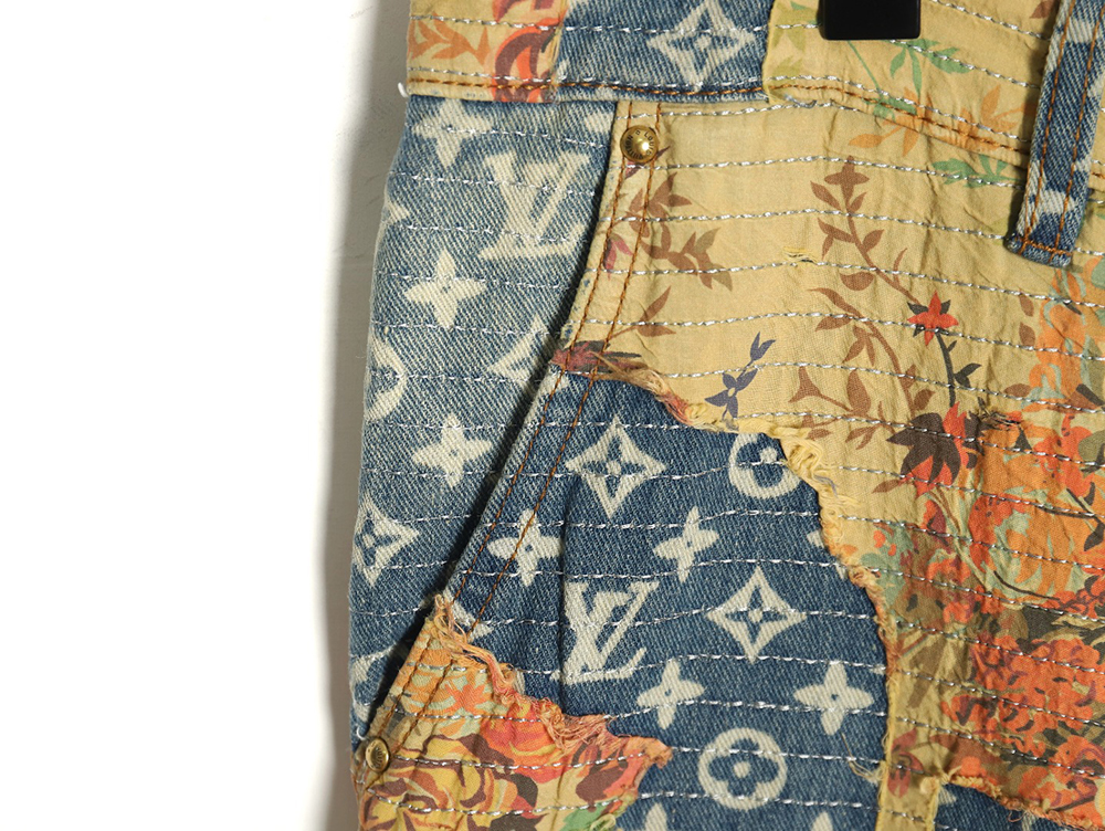 Louis Vuitton vintage rose denim trousers