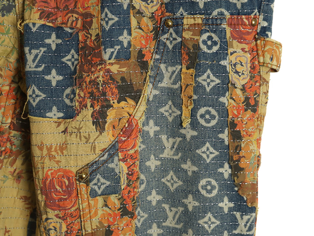 Louis Vuitton vintage rose denim trousers