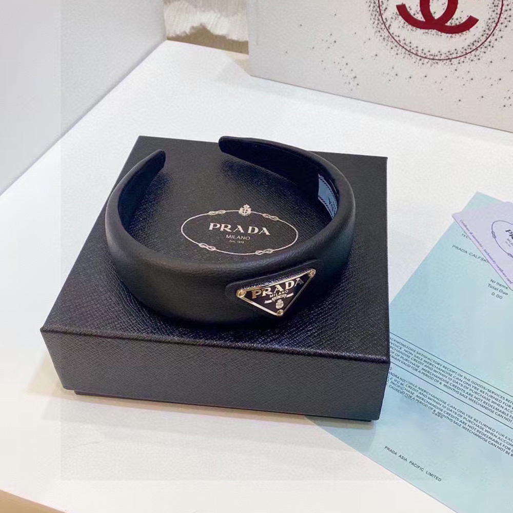 Prada Women Wide Nylon Headband