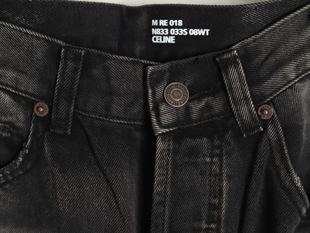 Celine Bull King Destroyed Jeans
