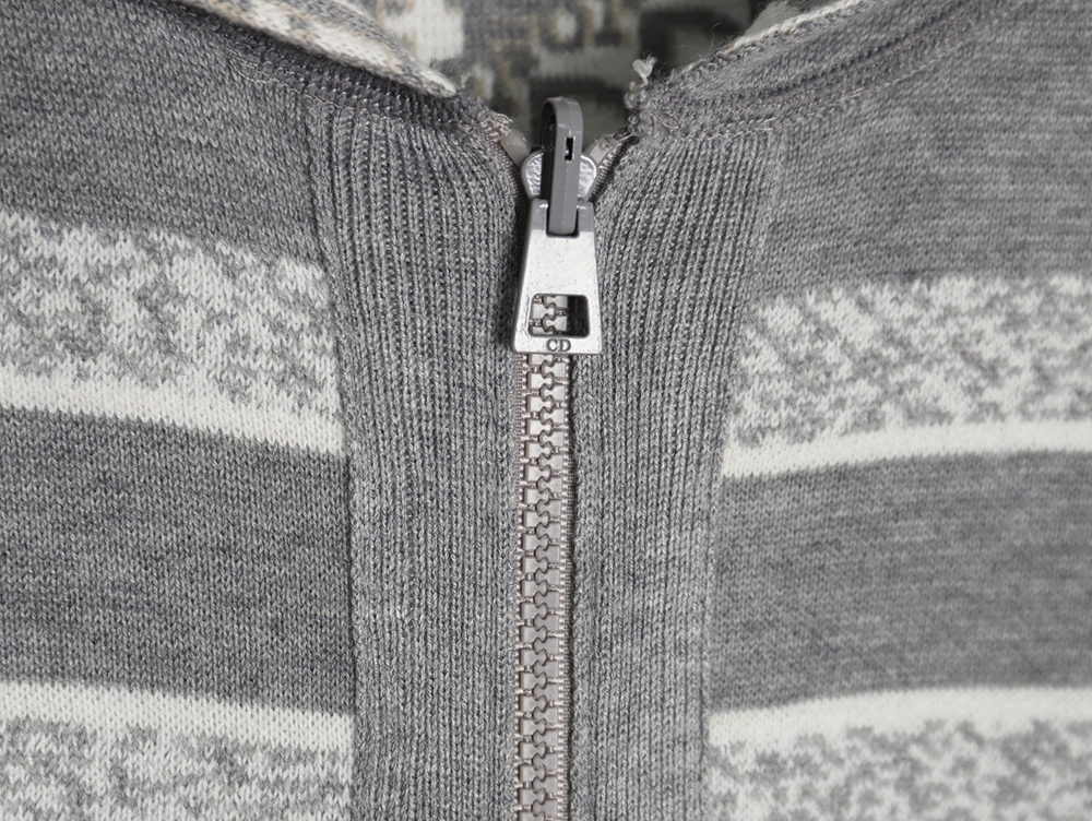 Dior presbyopia jacquard knitted cashmere double-sided jacket