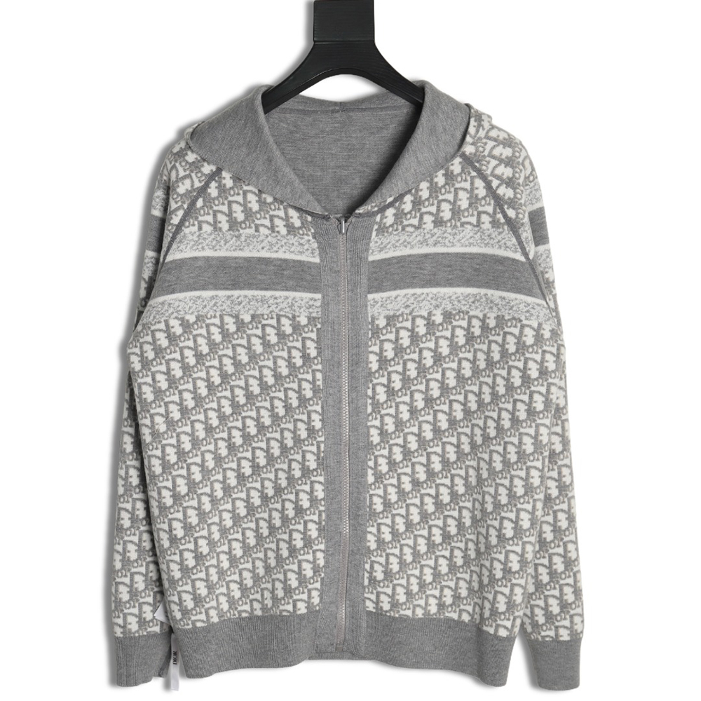 Dior presbyopia jacquard knitted cashmere double-sided jacket