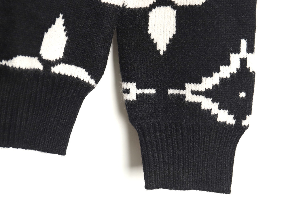 Louis vuitton presbyopia all-over print double-thread jacquard sweater