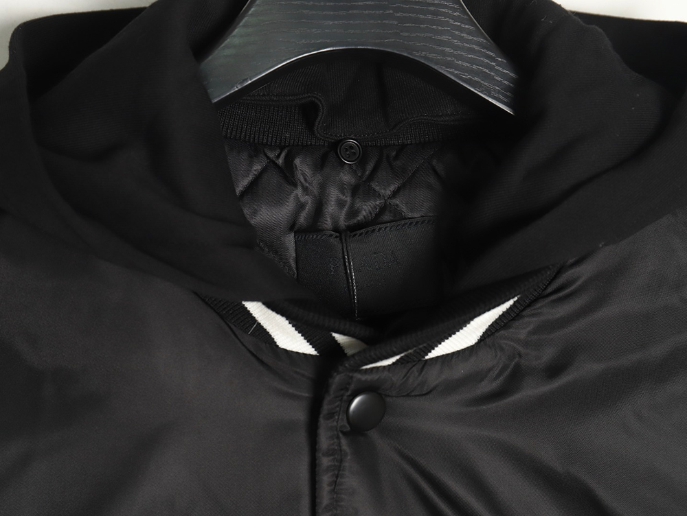 Prada removable hood regenerated nylon bomber jacket