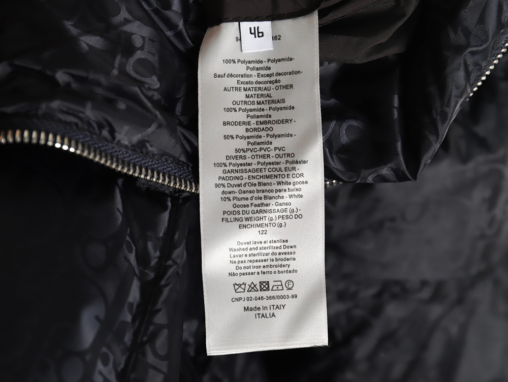 Dior full print old flower down jacket