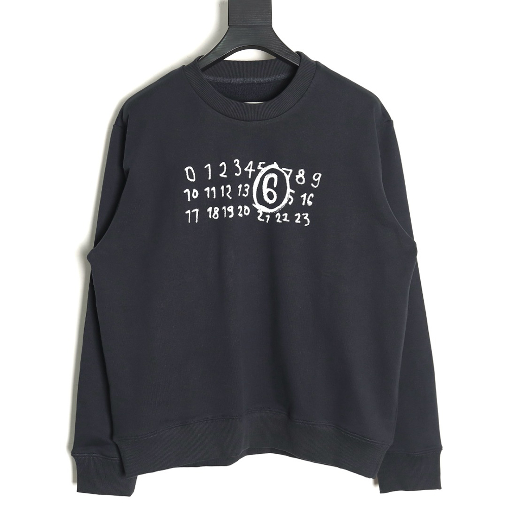 Maison Margiela graffiti print crewneck sweatshirt