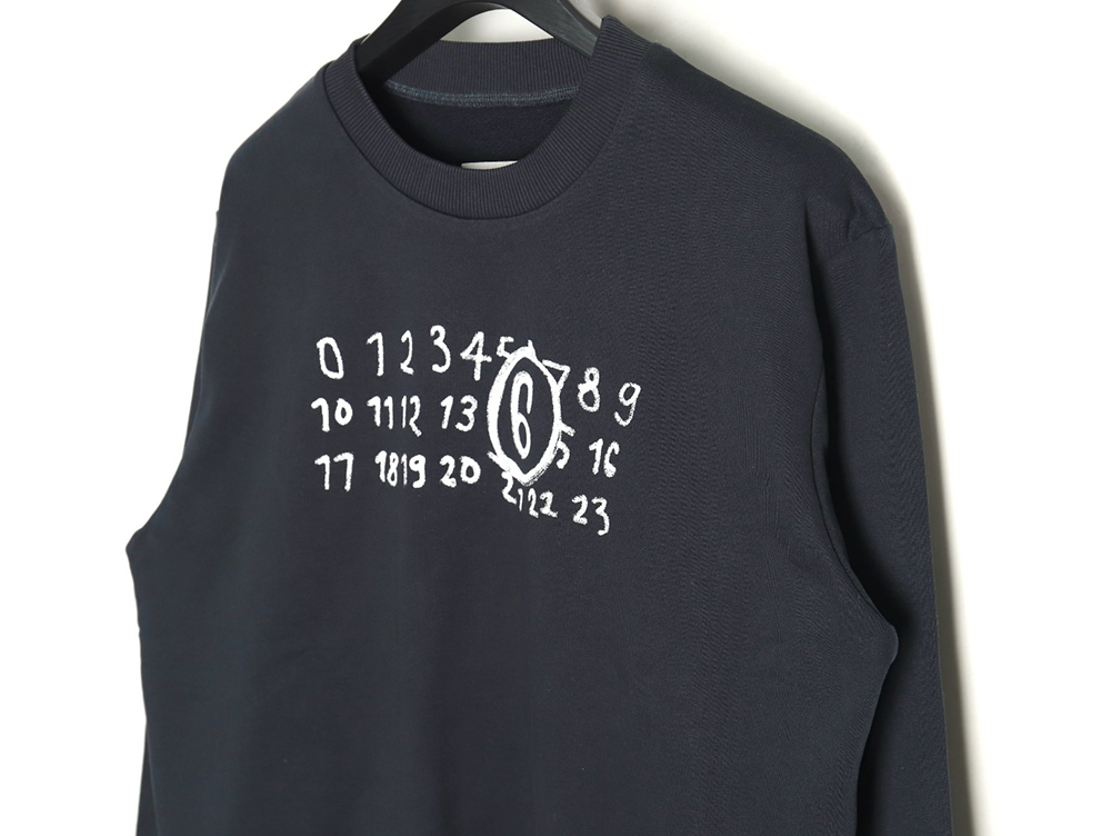 Maison Margiela graffiti print crewneck sweatshirt