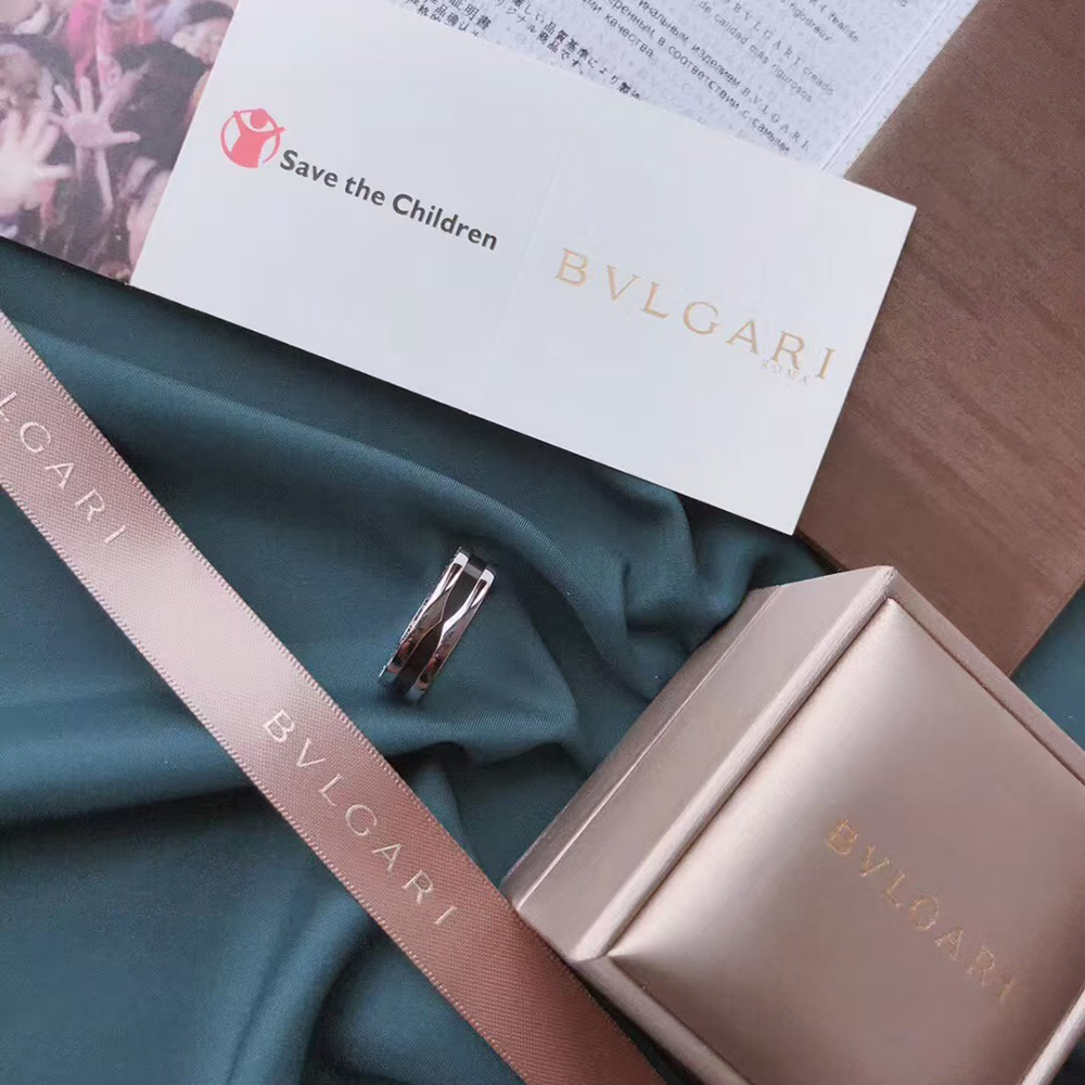 Bvlgari Save the Children one-band sterling silver ring
