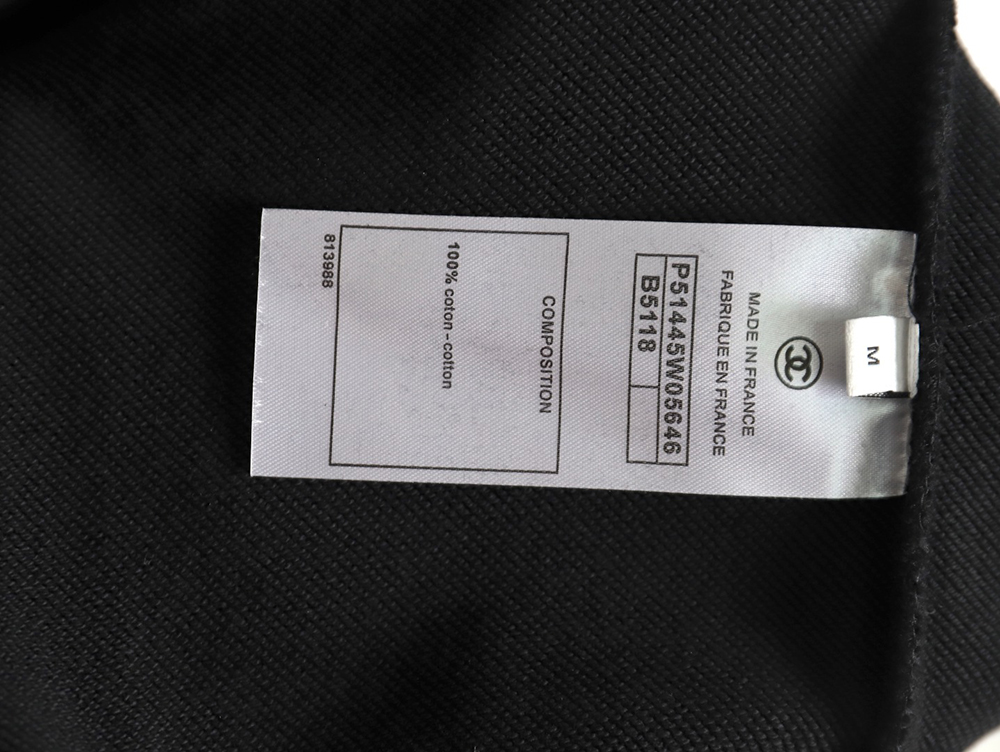 Chanel Double C woven embroidered crew neck sweatshirt TSK1