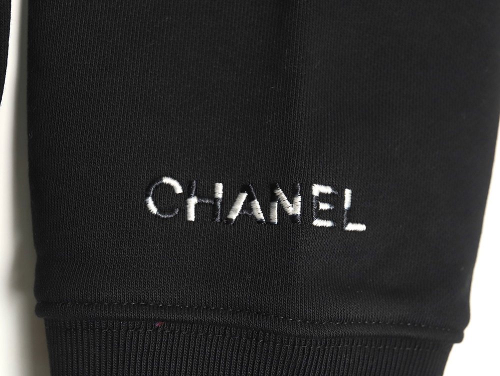 Chanel Double C woven embroidered crew neck sweatshirt TSK1