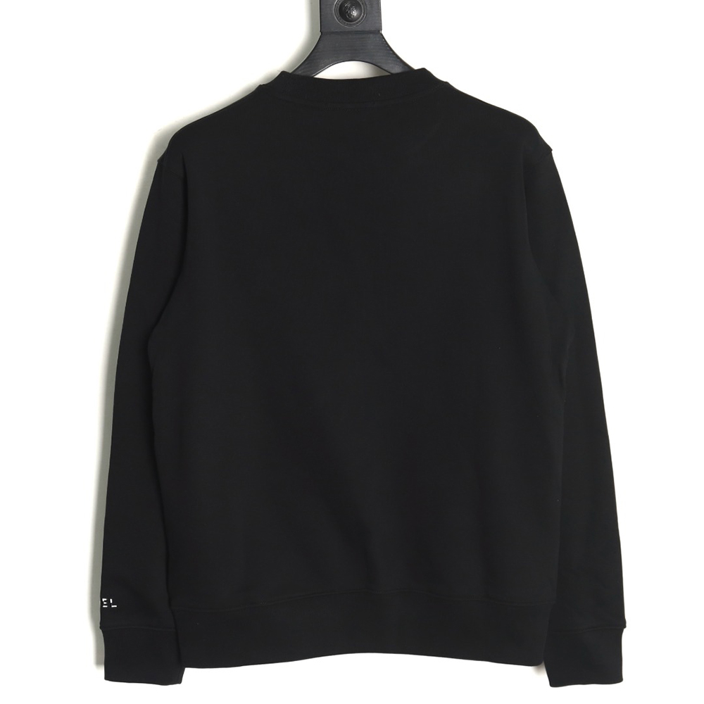 Chanel Double C woven embroidered crew neck sweatshirt TSK1