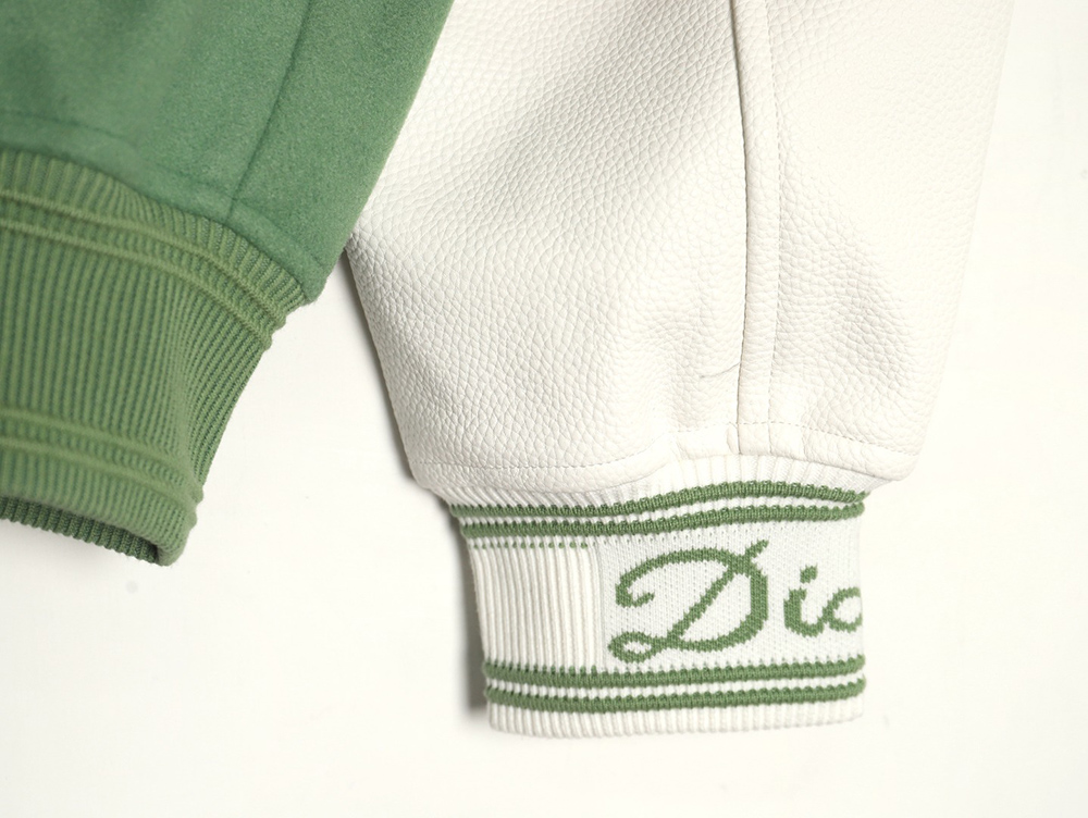 Dior beaded floral wool baseball jacket