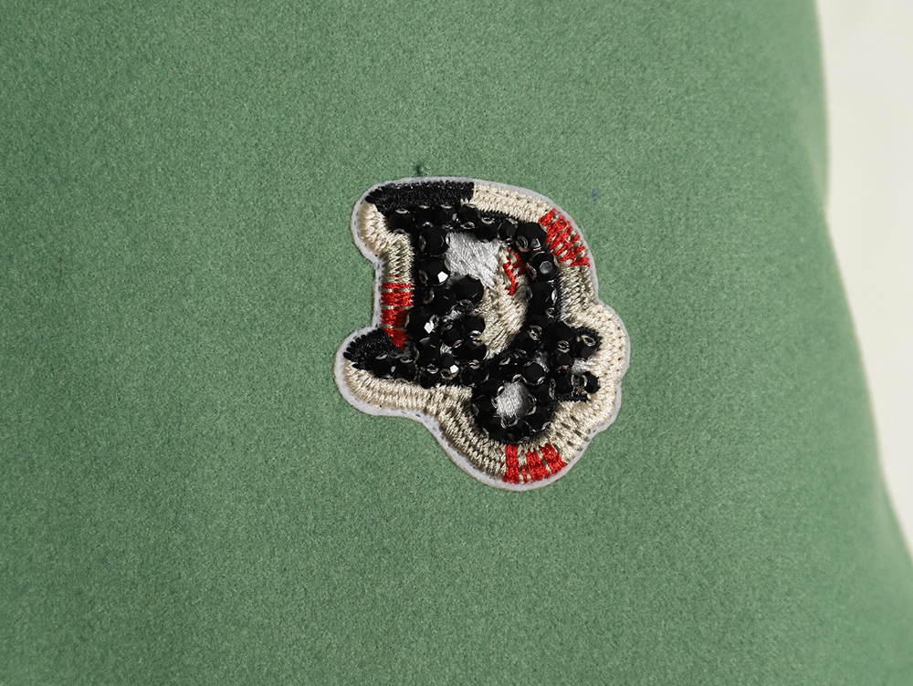 Dior beaded floral wool baseball jacket