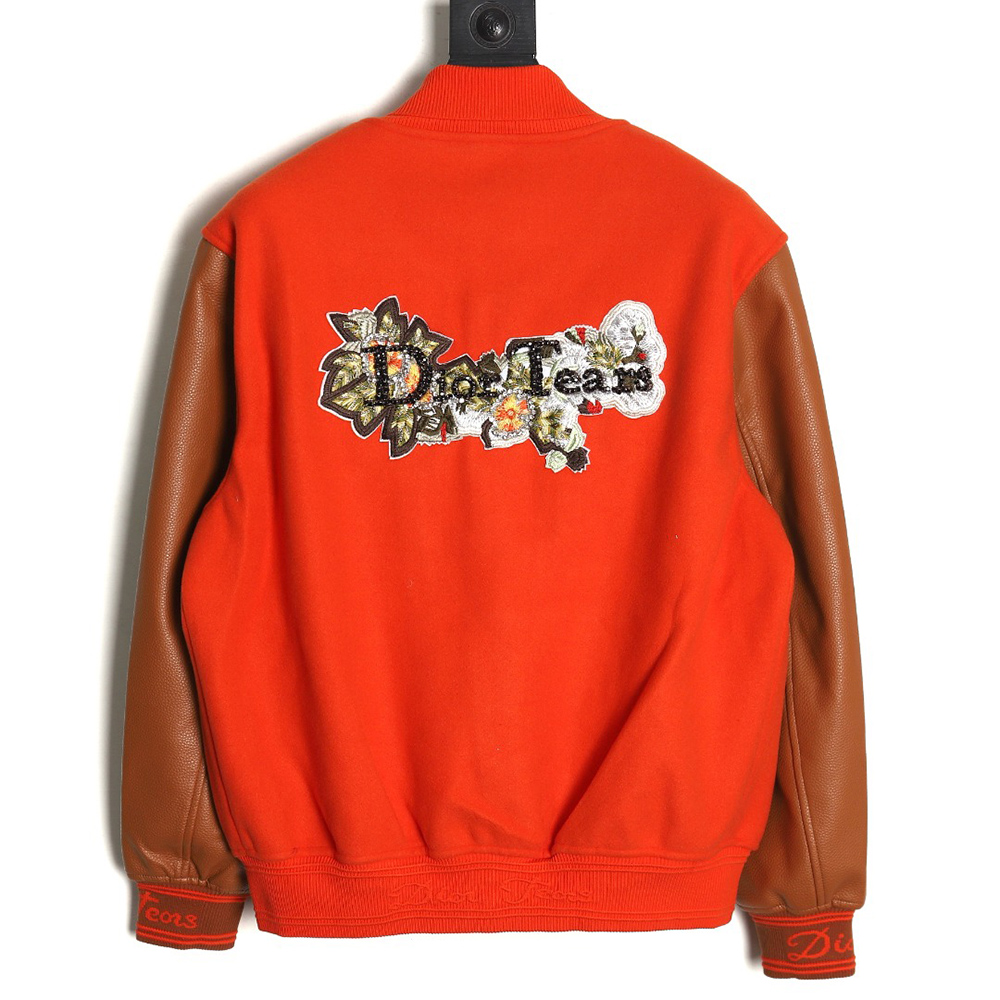 Dior beaded floral wool baseball jacket TSK1