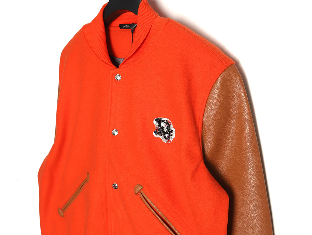 Dior beaded floral wool baseball jacket TSK1