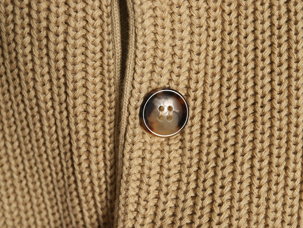 Loro Piana Henley-knit cotton crewneck sweater