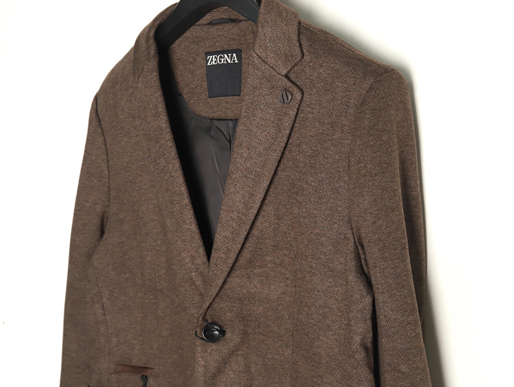 Zegna sleeve patchwork suit