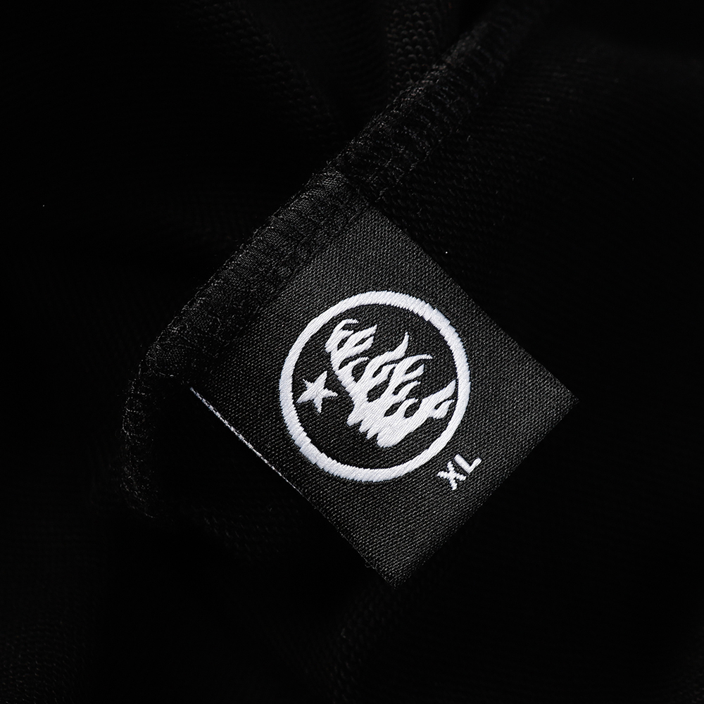 Hell Star Lettering Pattern Hoodie