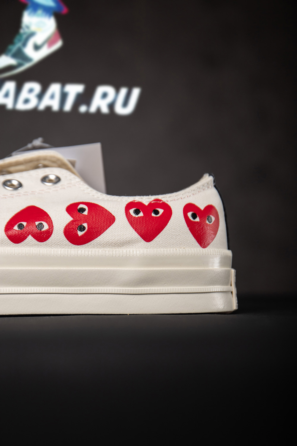 Converse Chuck Taylor All Star 70 Ox Comme Des Garcons PLAY Multi-Heart White