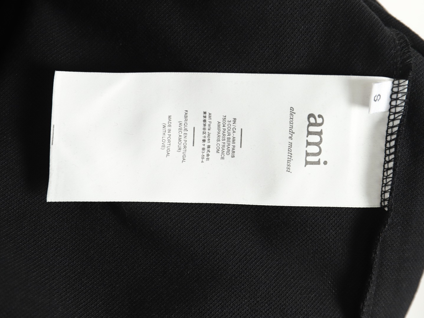 Ami Paris love lapel long-sleeved T-shirt TSK1
