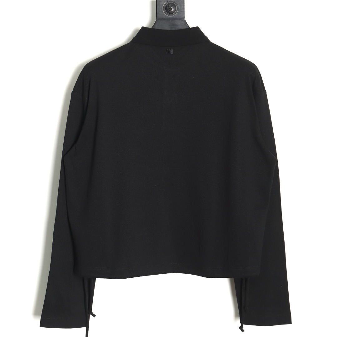 Ami Paris love lapel long-sleeved T-shirt TSK1