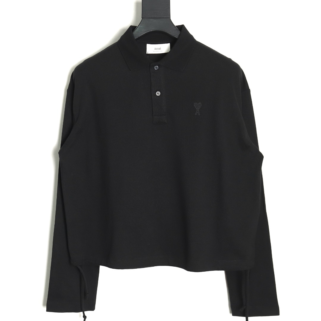 Ami Paris love lapel long-sleeved T-shirt TSK1
