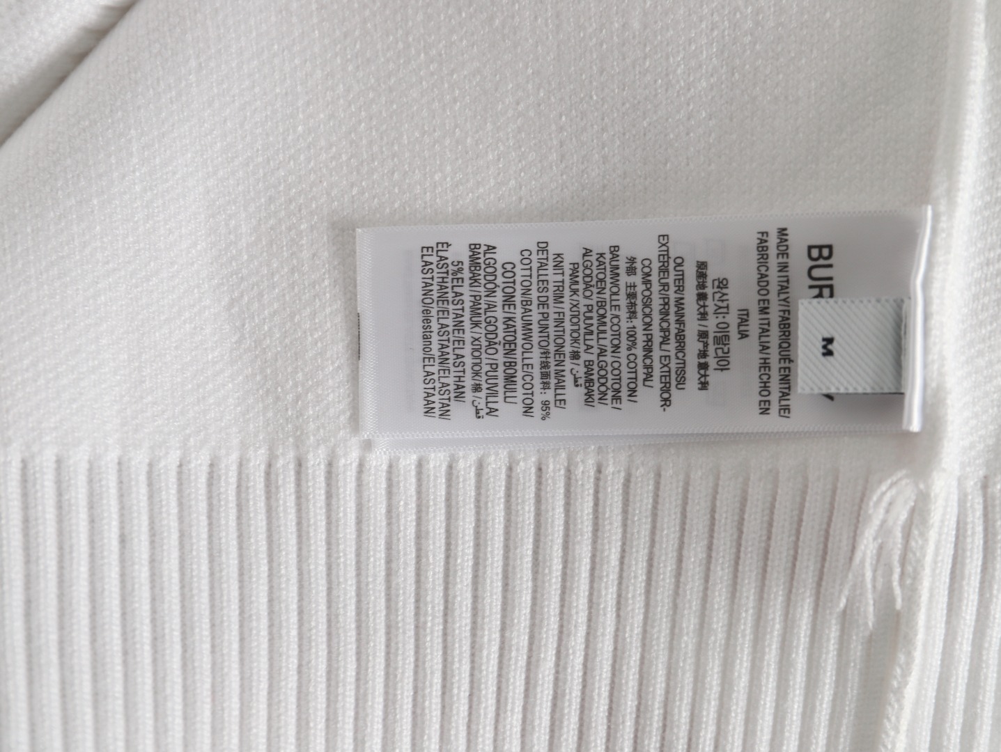 Burberry Check Lettering Embroidery Knitted Pullover