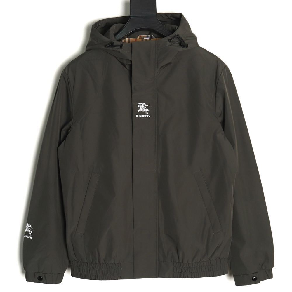 Burberry arm war horse logo Cotton hooded coat