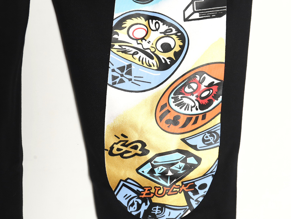 Evisu Big M printed sweatpants