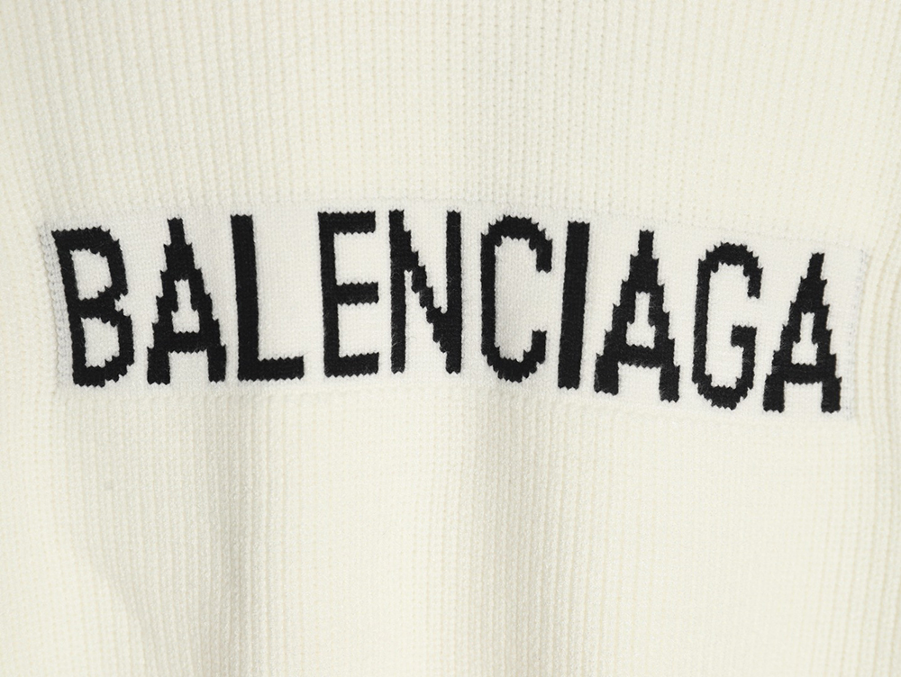 Balenciaga chest logo crew neck sweater