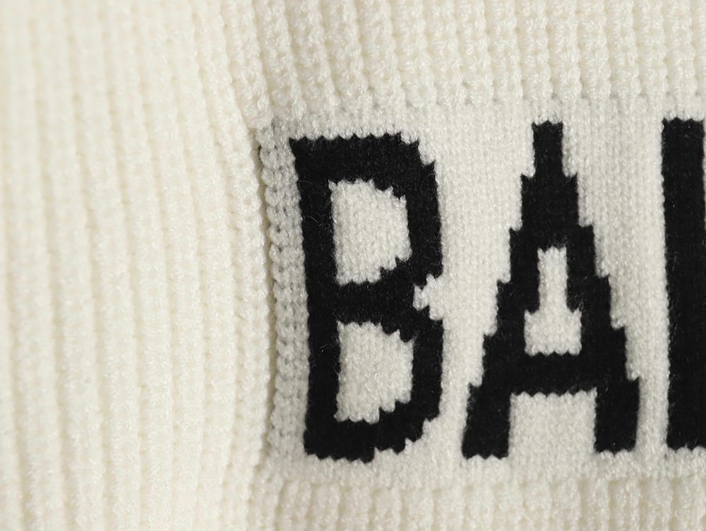 Balenciaga chest logo crew neck sweater