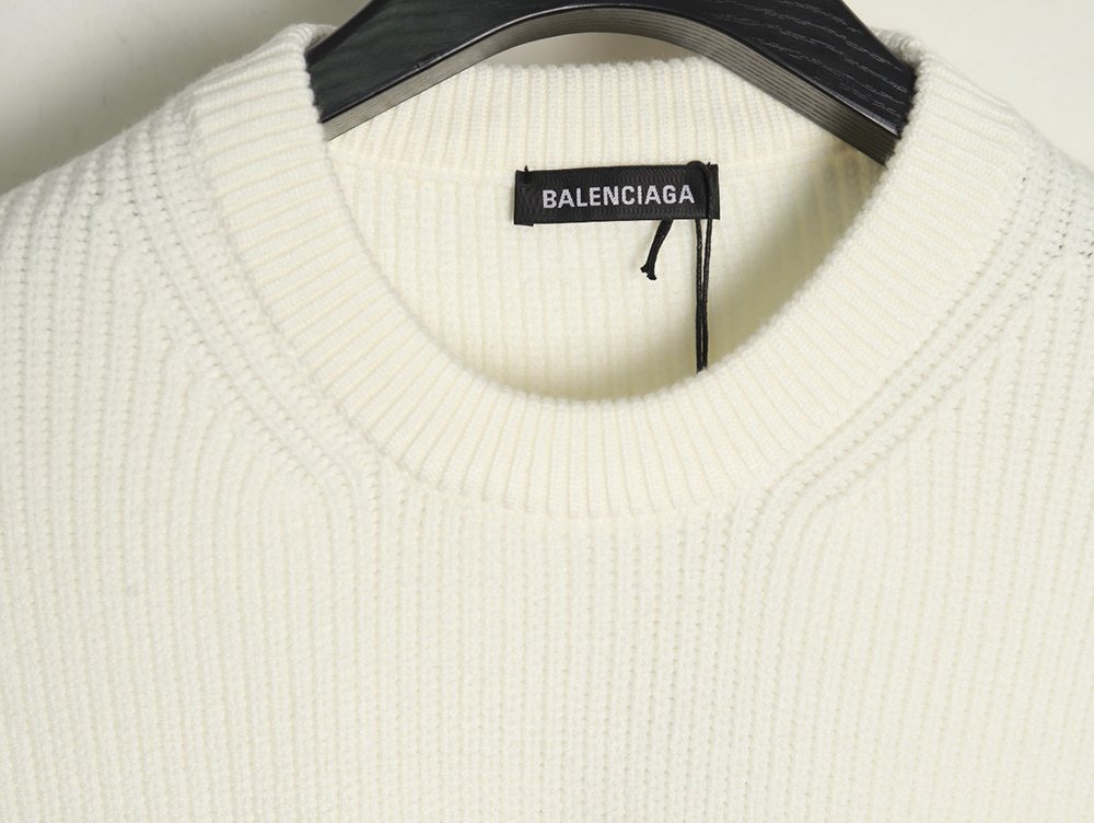 Balenciaga chest logo crew neck sweater
