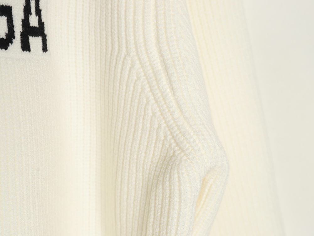 Balenciaga chest logo crew neck sweater