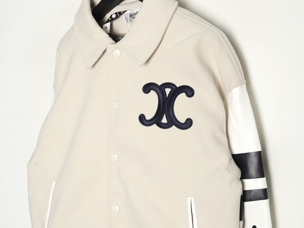 Celine Embroidered Baseball Jacket