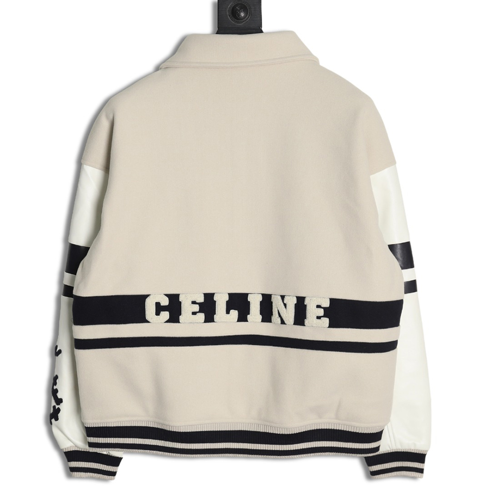 Celine Embroidered Baseball Jacket