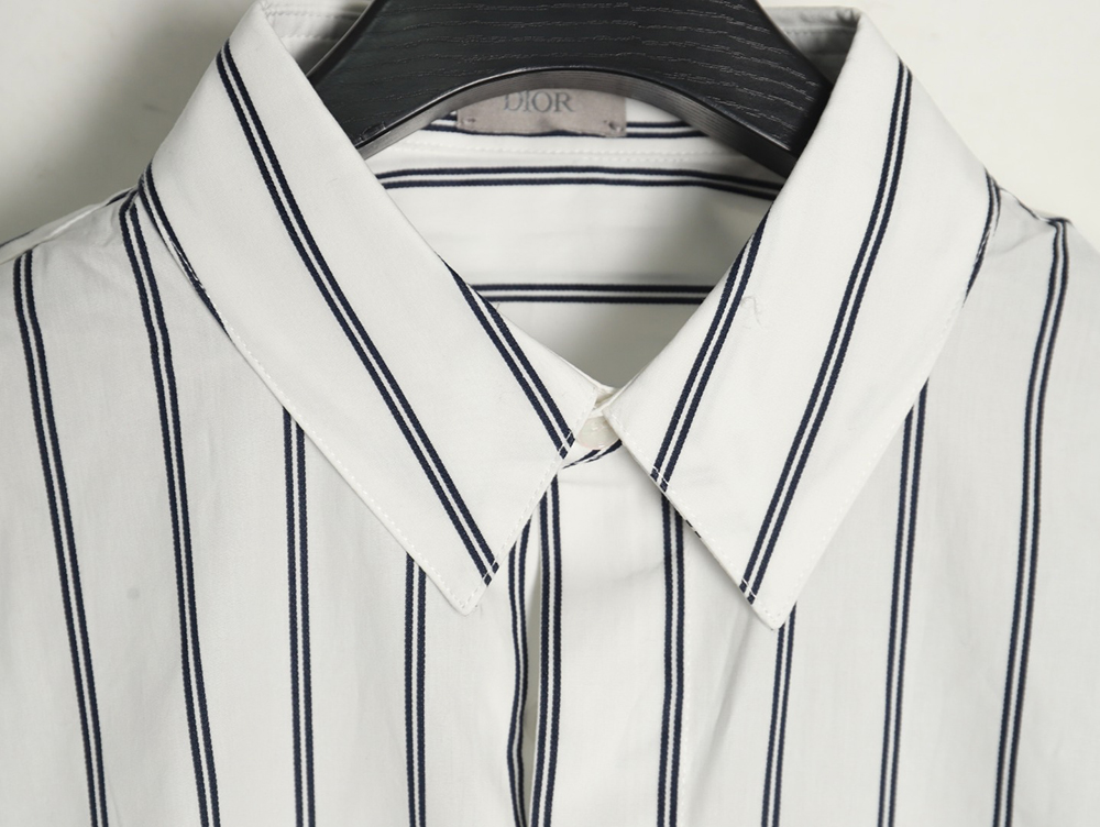 Dior striped shirt with pocket embroidery