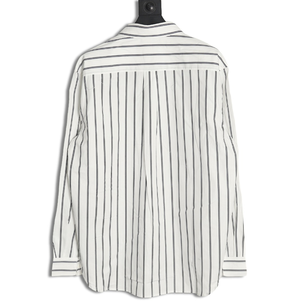Dior striped shirt with pocket embroidery