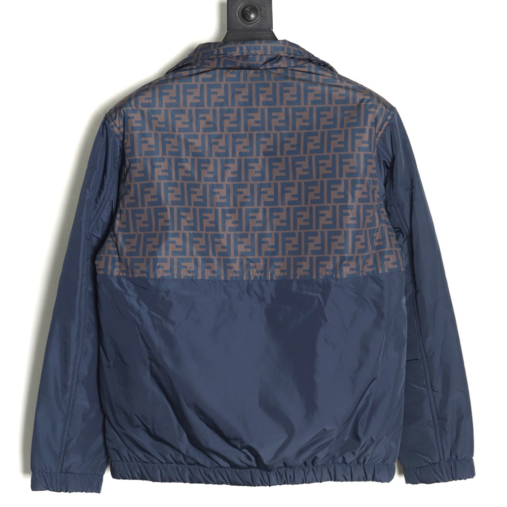 Fendi FF full print patchwork cotton jacket