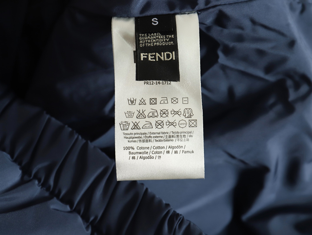 Fendi FF full print patchwork cotton jacket