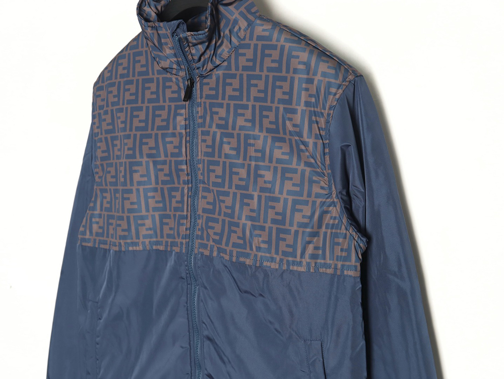 Fendi FF full print patchwork cotton jacket