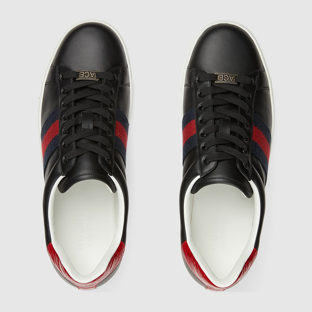 Gucci Ace Web Black Navy Red