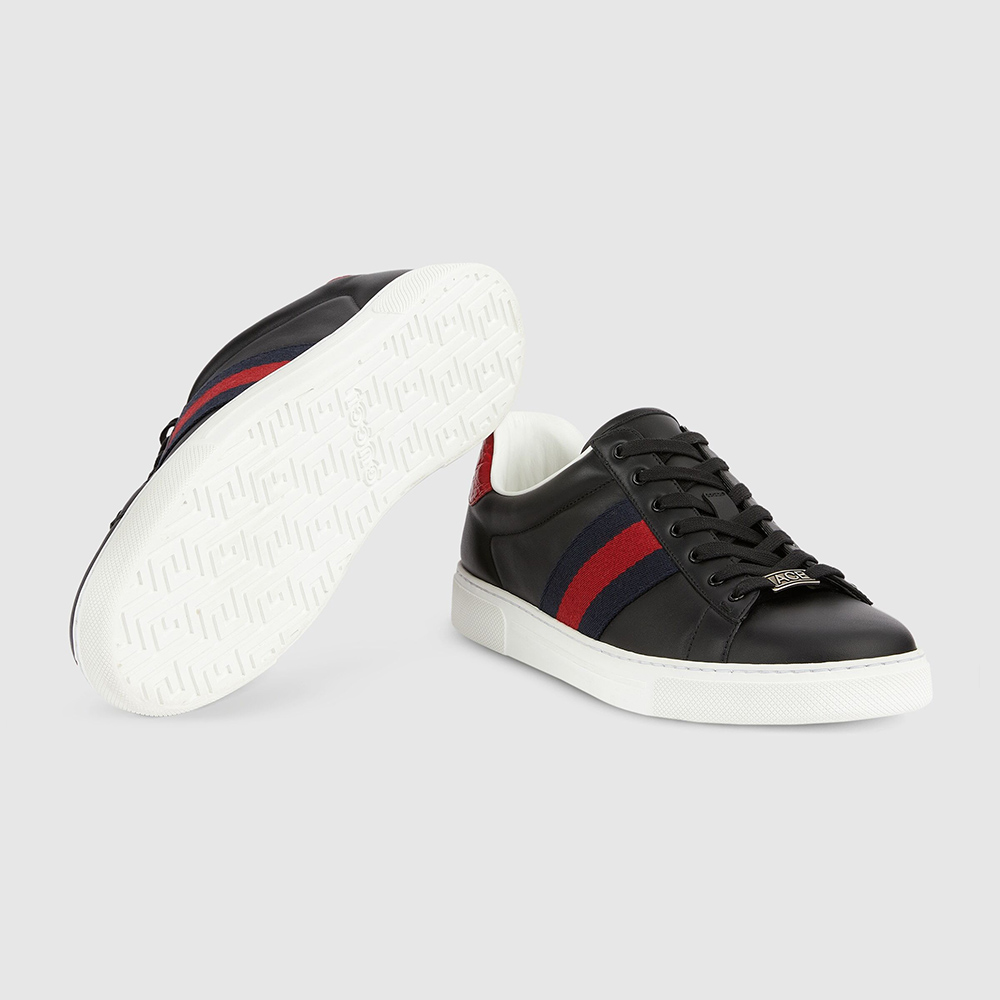 Gucci Ace Web Black Navy Red
