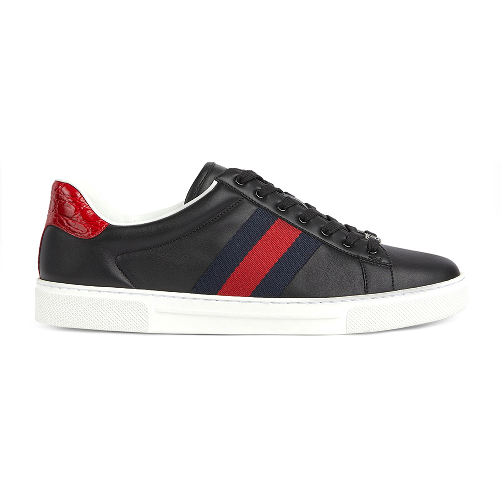 Gucci Ace Web Black Navy Red