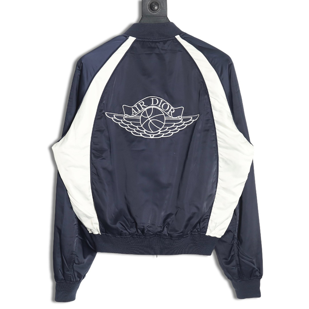 Dior & Air Jordan joint model flying wings embroidered flight jacket