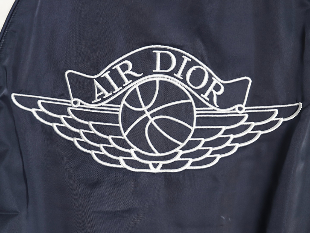 Dior & Air Jordan joint model flying wings embroidered flight jacket