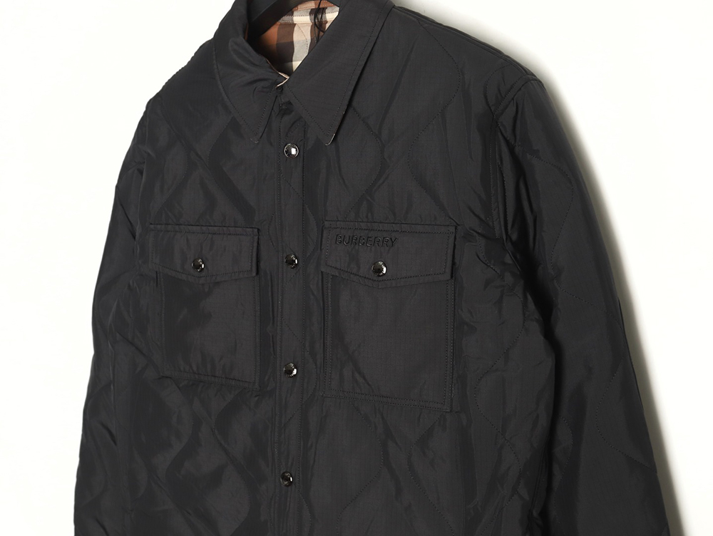 Burberry hem check reversible cotton jacket TSK1