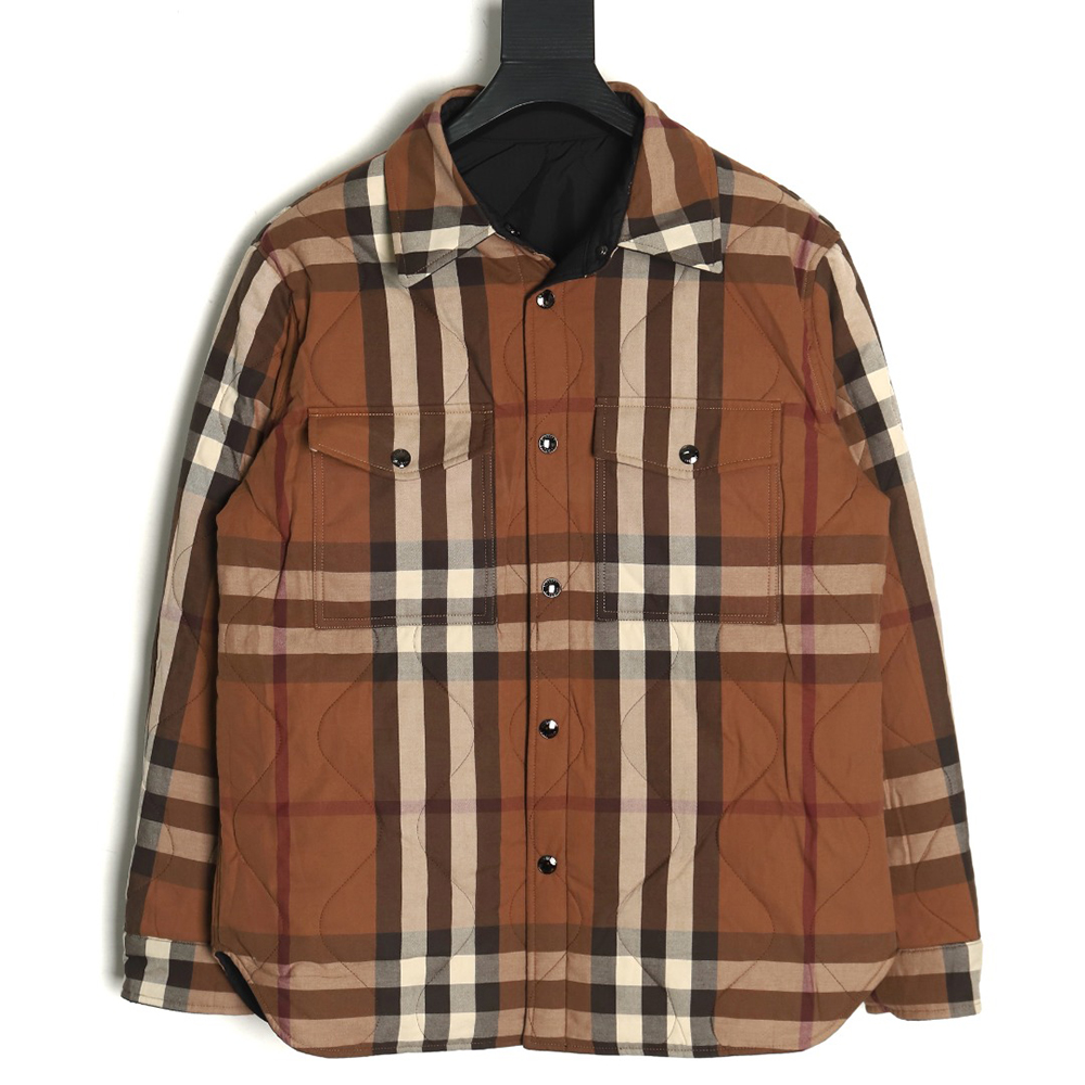 Burberry hem check reversible cotton jacket TSK1