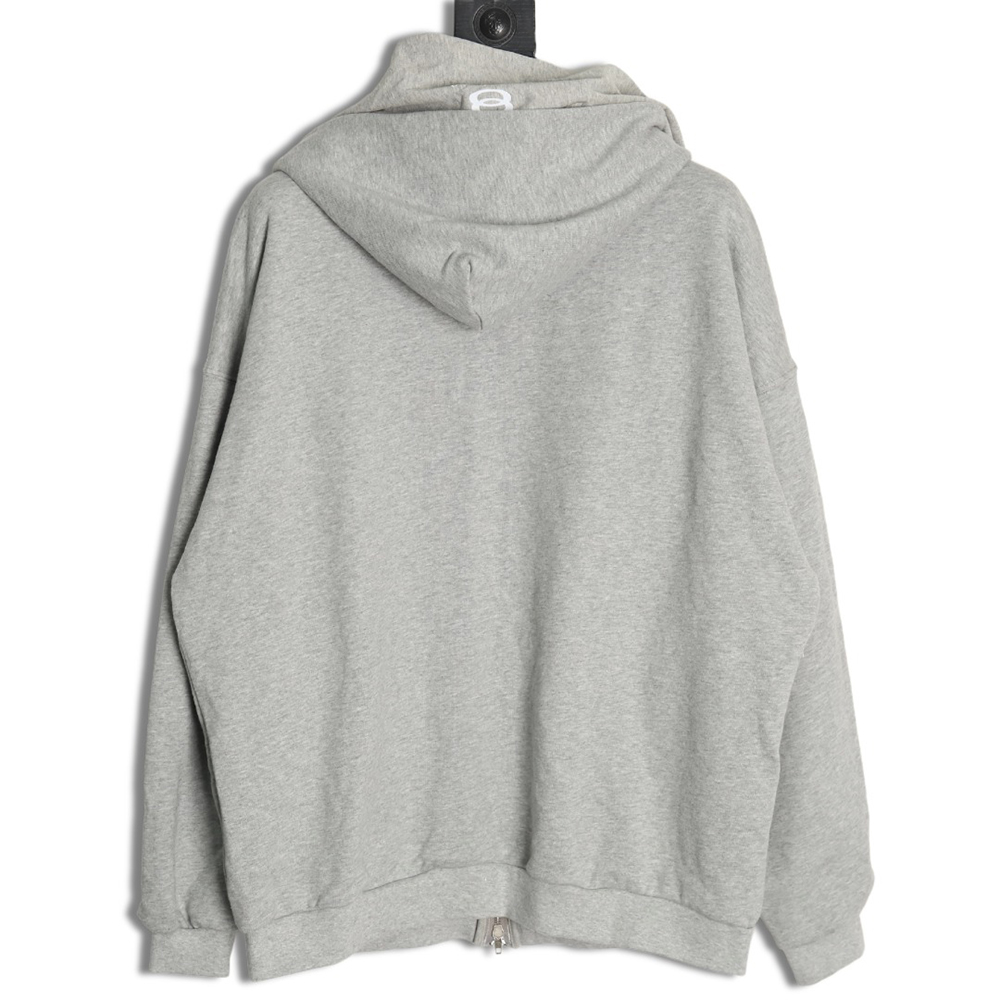 Balenciaga fake two-piece shawl hooded zipper jacket