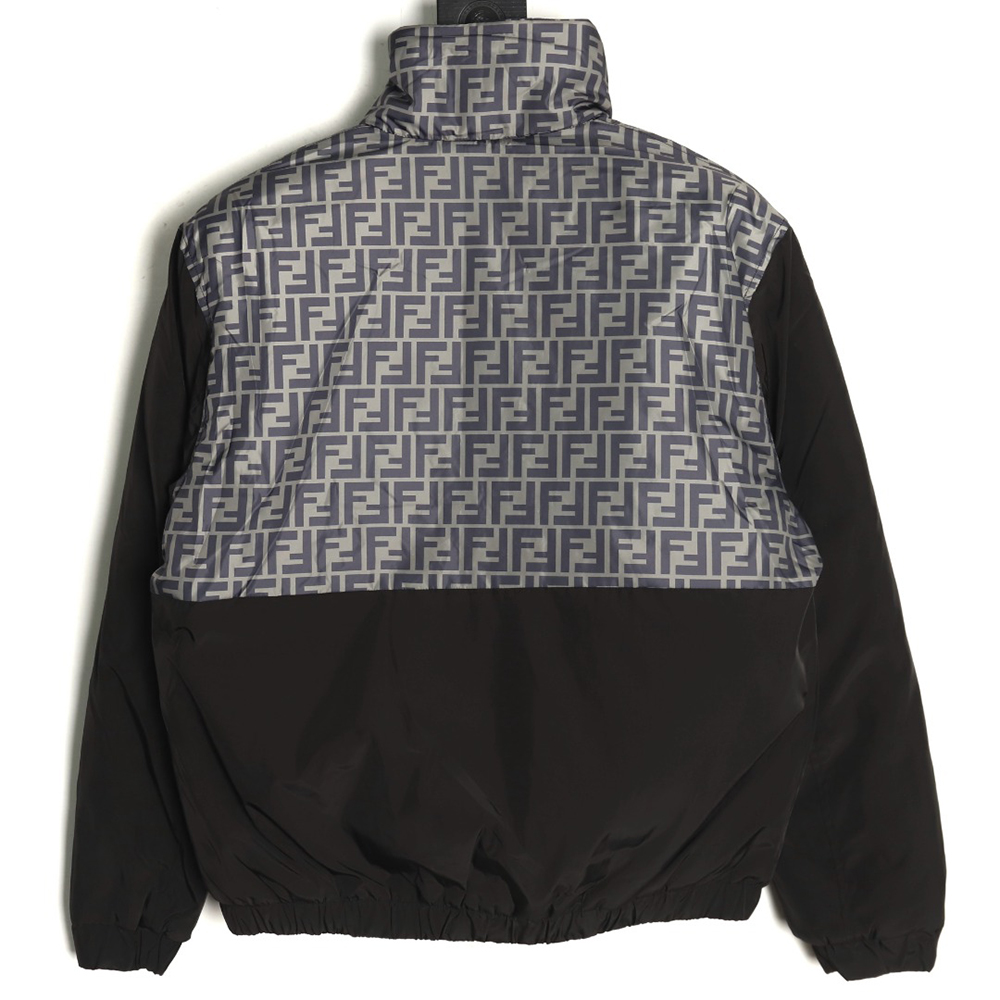 Fendi monogram FF full print cotton zipper jacket